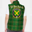 Ireland House of O DOWD Irish Family Crest Padded Vest Jacket - Irish National Tartan A7