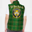 Ireland House of O REGAN Irish Family Crest Padded Vest Jacket - Irish National Tartan A7
