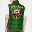 Ireland House of O MULVIHILL Irish Family Crest Padded Vest Jacket - Irish National Tartan A7