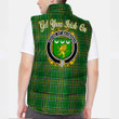 Ireland House of MACMANUS Irish Family Crest Padded Vest Jacket - Irish National Tartan A7