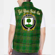 Ireland House of O CONNOR Faly Irish Family Crest Padded Vest Jacket - Irish National Tartan A7