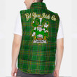 Ireland Hanlon or O Hanlon Irish Family Crest Padded Vest Jacket - Irish National Tartan A7
