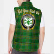 Ireland House of MACGARRY Irish Family Crest Padded Vest Jacket - Irish National Tartan A7