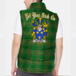 Ireland Hilliard Irish Family Crest Padded Vest Jacket - Irish National Tartan A7