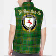 Ireland House of O CULLINAN Irish Family Crest Padded Vest Jacket - Irish National Tartan A7