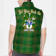 Ireland Kidd Irish Family Crest Padded Vest Jacket - Irish National Tartan A7