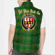 Ireland House of O MURPHY Muskerry Irish Family Crest Padded Vest Jacket - Irish National Tartan A7