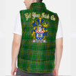 Ireland Hoolihan or O Holohan Irish Family Crest Padded Vest Jacket - Irish National Tartan A7