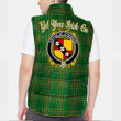 Ireland House of O HANNON Irish Family Crest Padded Vest Jacket - Irish National Tartan A7