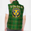 Ireland House of MACCOSTELLO Irish Family Crest Padded Vest Jacket - Irish National Tartan A7