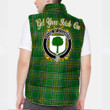 Ireland House of O CONNOR Don Irish Family Crest Padded Vest Jacket - Irish National Tartan A7