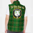 Ireland House of O DEA Irish Family Crest Padded Vest Jacket - Irish National Tartan A7