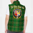 Ireland House of MACGRATH Irish Family Crest Padded Vest Jacket - Irish National Tartan A7