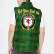 Ireland House of O DWYER Irish Family Crest Padded Vest Jacket - Irish National Tartan A7