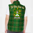 Ireland Kildahl Irish Family Crest Padded Vest Jacket - Irish National Tartan A7
