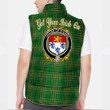 Ireland House of O GARA Irish Family Crest Padded Vest Jacket - Irish National Tartan A7