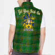 Ireland Montgomery Irish Family Crest Padded Vest Jacket - Irish National Tartan A7