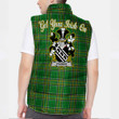 Ireland Younge Irish Family Crest Padded Vest Jacket - Irish National Tartan A7