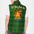 Ireland Worth or McWorth Irish Family Crest Padded Vest Jacket - Irish National Tartan A7