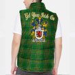 Ireland Woodbourne Irish Family Crest Padded Vest Jacket - Irish National Tartan A7