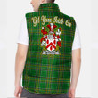 Ireland Maynard Irish Family Crest Padded Vest Jacket - Irish National Tartan A7
