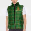 Ireland Wormington Irish Family Crest Padded Vest Jacket - Irish National Tartan A7 | 1sttheworld