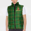 Ireland Sinnott or Synnott Irish Family Crest Padded Vest Jacket - Irish National Tartan A7 | 1sttheworld