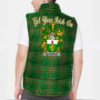 Ireland McGuiness or McGenis Irish Family Crest Padded Vest Jacket - Irish National Tartan A7
