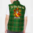 Ireland Oliver Irish Family Crest Padded Vest Jacket - Irish National Tartan A7