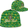 Ireland Jameson Irish Family Crest Snapback Hat - Luxury Golden Irish Shamrock A7 | 1sttheworld