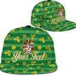 Ireland Levett or Lyvett Irish Family Crest Snapback Hat - Luxury Golden Irish Shamrock A7 | 1sttheworld