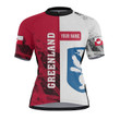 1sttheworld Clothing - (Custom) Greenland Raglan Men's Cycling Jersey A31