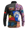 Australia Naidoc 2024 Aboriginal Long Sleeve Polo Shirts Comic Style A31
