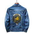 1sttheworld Tartan Clothing - Campbell Faded Jacket - Scottish Badge Tartan Crest Denim Jacket A35