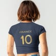 1sttheworld Ragland Cropped T-Shirt Euro 2024 - France 2022 A35