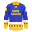 1sttheworld Clothing (Custom) - Bosnia and Herzegovina Sport Hockey Jersey A35