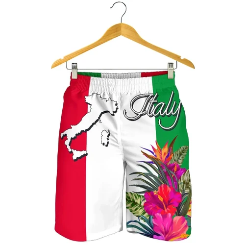 Italy Summer Men's Short - Flag And Map Symbol 2 A21