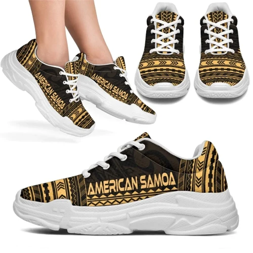 American Samoa Chunky Sneakers - Polynesian Chief Gold Version - BN10