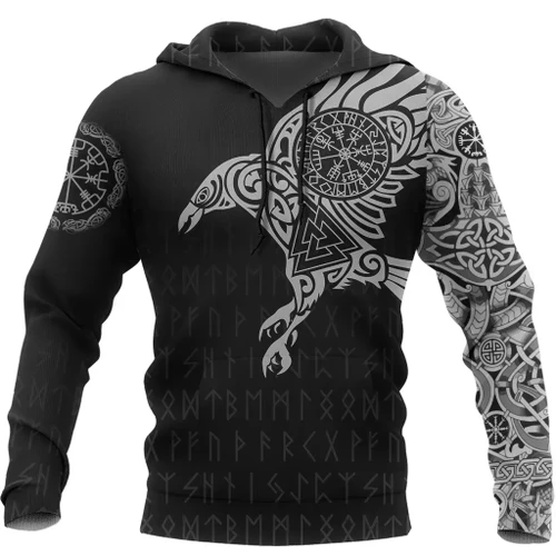 Vikings - The Raven Of Odin Tattoo Special Hoodie A7