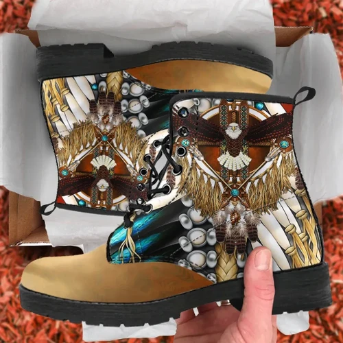Native American Leather Boots Mandala 3Th K7
