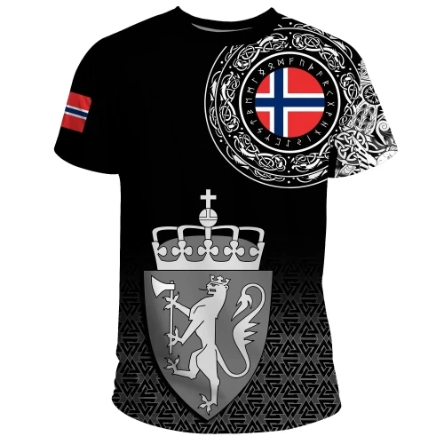 1sttheworld T-Shirt - Norway Coat Of Arms A31