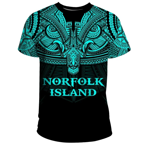 Norfolk Island (Blue) T-Shirt Polynesian A15
