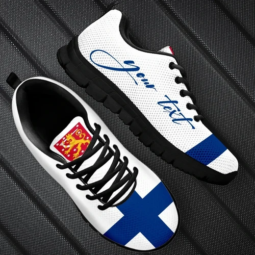 (Custom) Finland Sneakers Flag Personal Signature A02