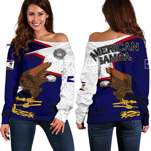 American Samoa Off Shoulder Sweater , HOME A7