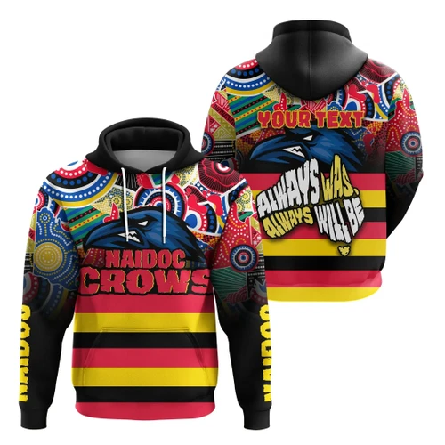 (Custom Personalised) Adelaide Naidoc Week Hoodie Crows Aboriginal Special Style A7