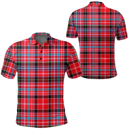 1sttheworld Clothing - Aberdeen District Tartan Polo Shirt A7