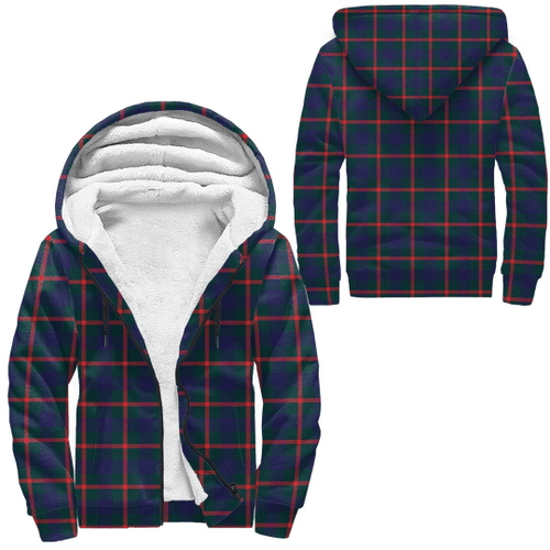 1stScotland Clothing - Agnew Modern Tartan Sherpa Hoodie A7