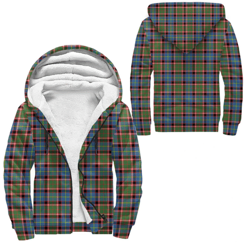 1stScotland Clothing - Aikenhead Tartan Sherpa Hoodie A7