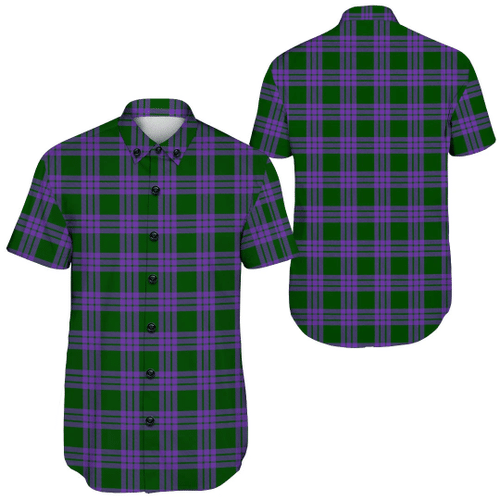 1sttheworld Shirt - Elphinstone Tartan Short Sleeve Shirt A7