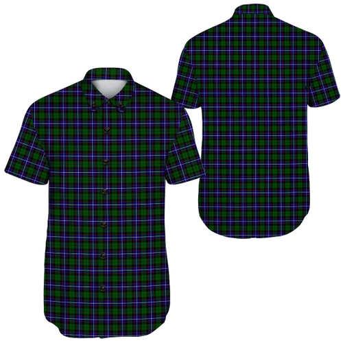 1sttheworld Shirt - Russell Modern Tartan Short Sleeve Shirt A7